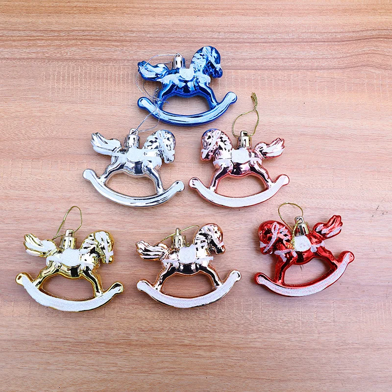 3 шт. подвеска с гальваническим покрытием Троянская лошадь Рождественское
