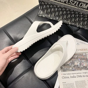 Thick Bottom Platform Sea Flip-Flop Thong Sandals Summer Shoes Soft Bathroom Slippers Pillow Slides Outdoor Indoor Shoes Women