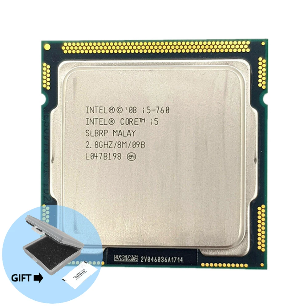 

Процессор Intel Core i5-760 i5 760 2,8 ГГц четырехъядерный четырехпоточный процессор 8 Мб 95 Вт LGA 1156