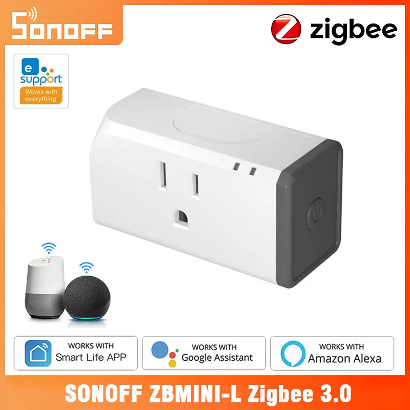 

SONOFF S31 Lite ZB US Zigbee Smart Plug Socket 15A Remote Control Power Socket Timer Switch Works with Alexa SmartThings Hub