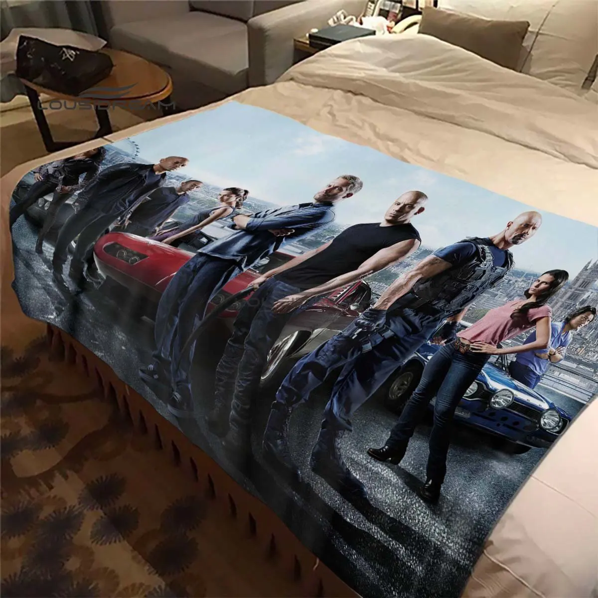 Фланелевое Одеяло в стиле фильма Форсаж украшение для дома и гоночного