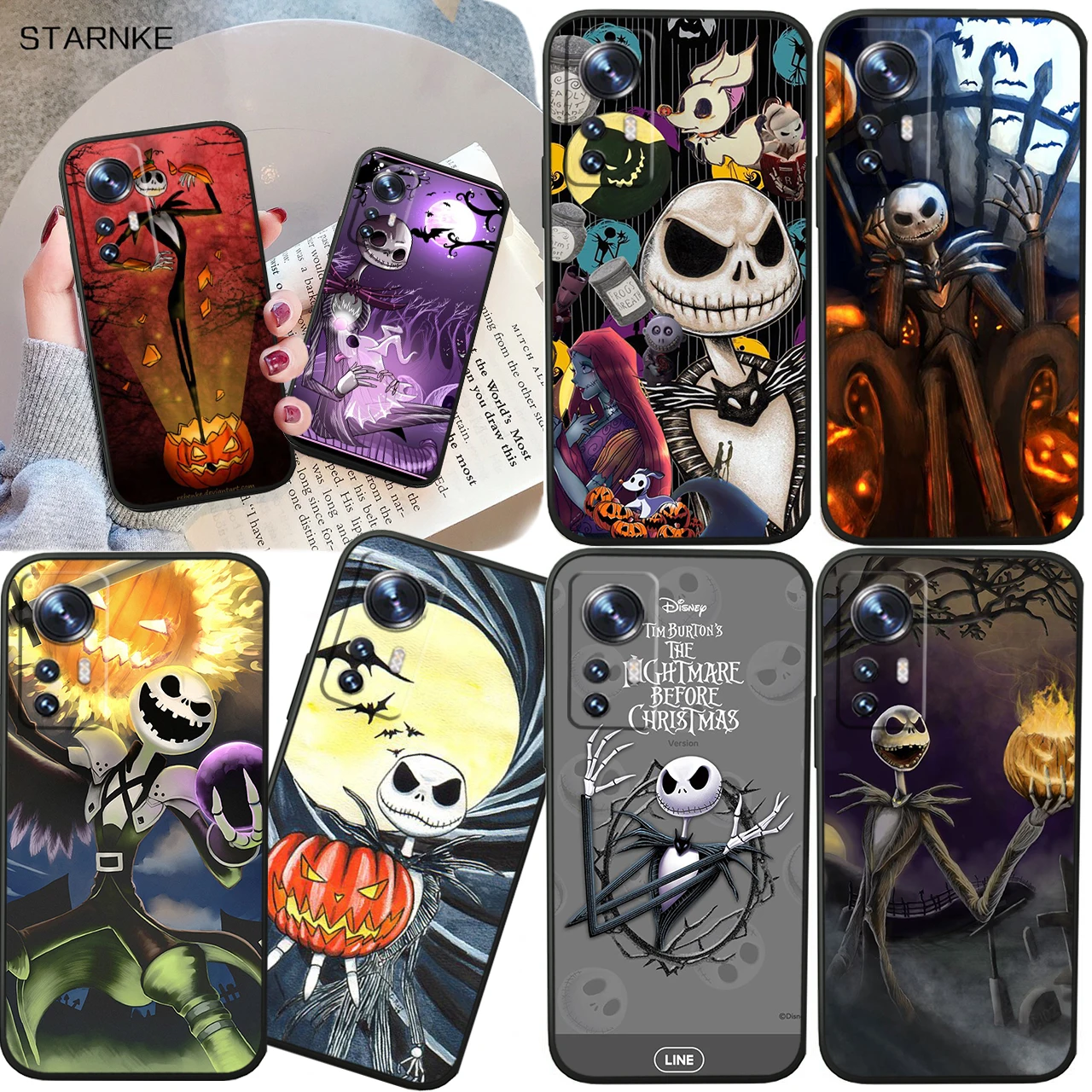 

Christmas Nightmare Before For Xiaomi Mi 13 12T 11X 10T Note 10 Ultra Pro Lite 5G Soft Silicone Black Phone Case