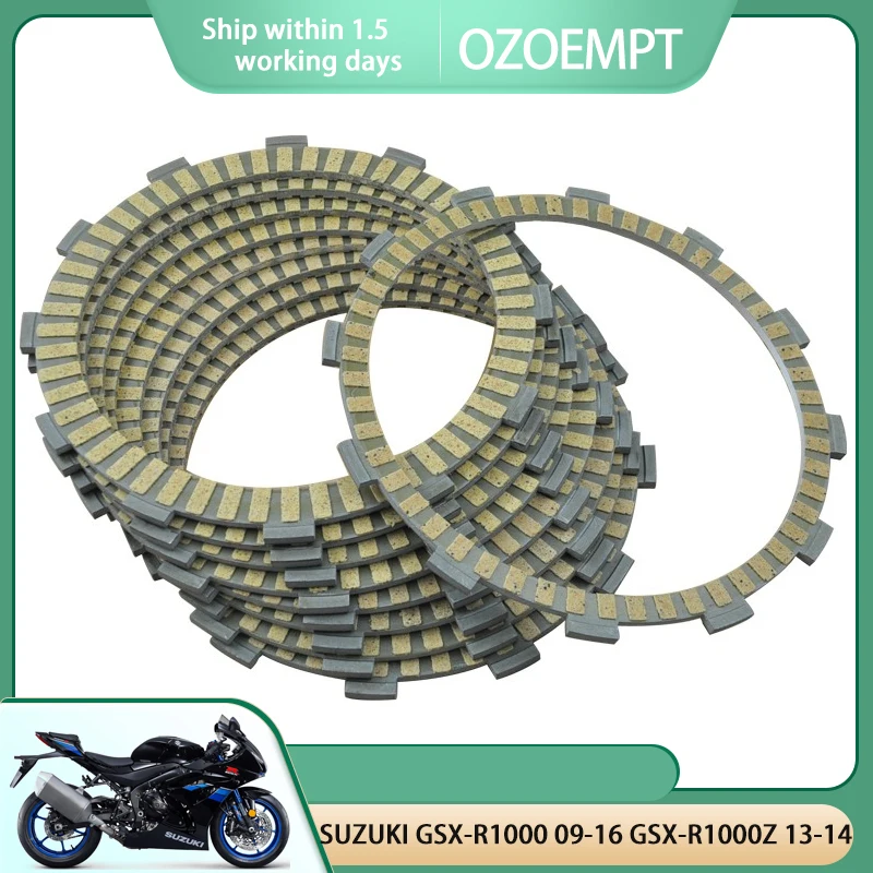 

OZOEMPT Fibrous Clutch plate Apply to SUZUKI GSX-R1000 09-16 GSX-R1000Z 13-14