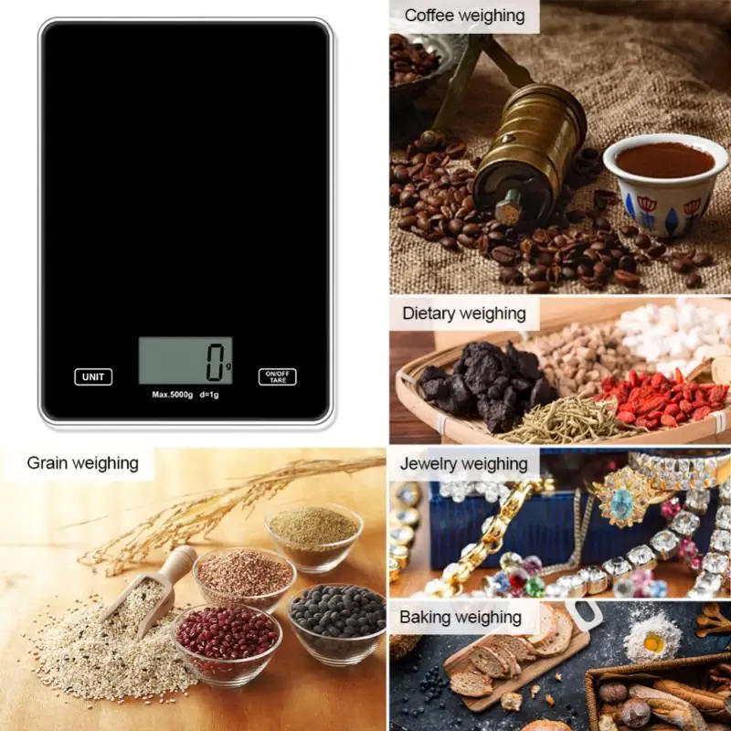 

Многофункциональные стеклянные кухонные мини-весы, 5 кг, маленькие цифровые удобные кухонные бытовые измерительные инструменты для выпечк...