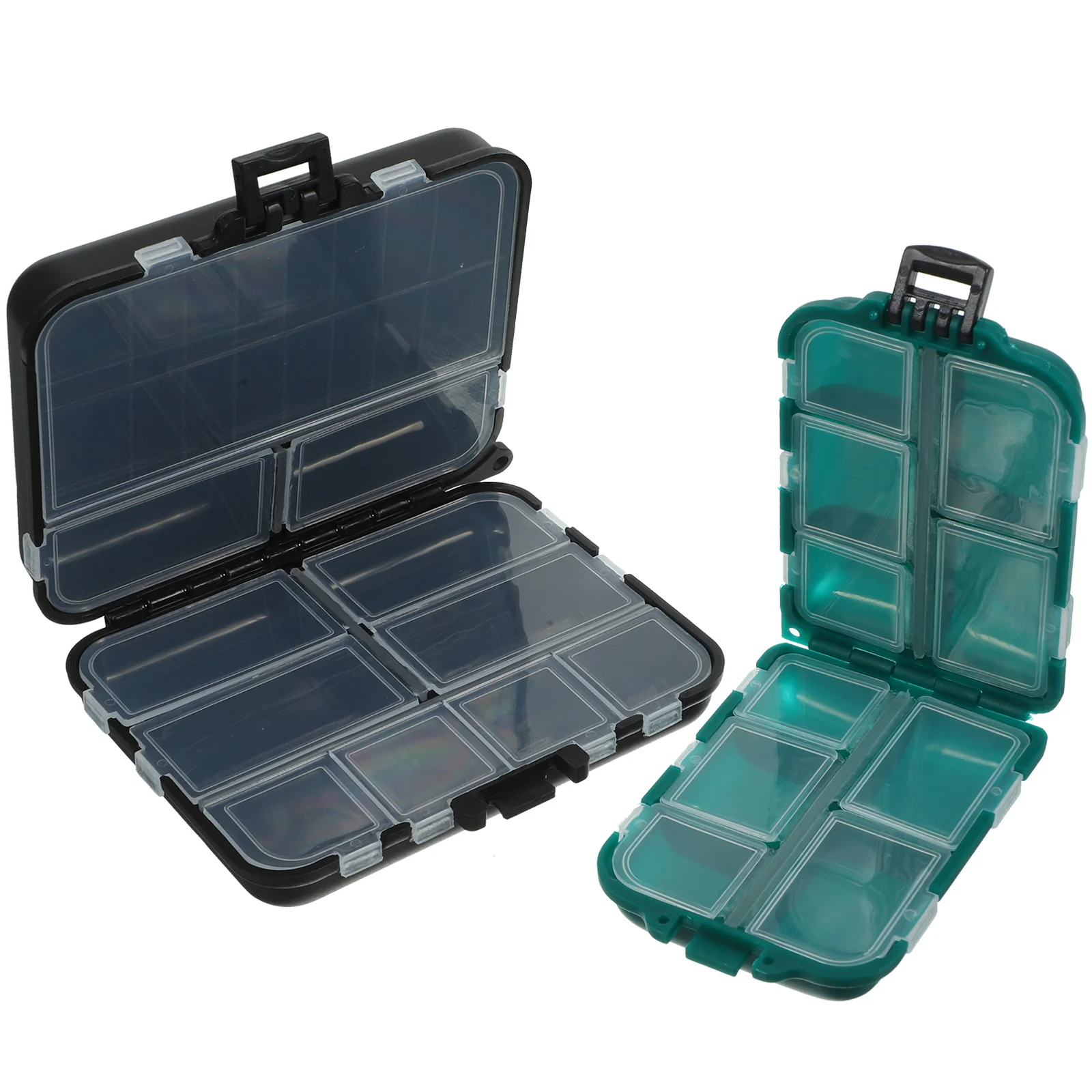 

2Pcs Reusable Fishing Box Storage Fishing Tackles Box Tackles Holder Fishing Tools Organizer