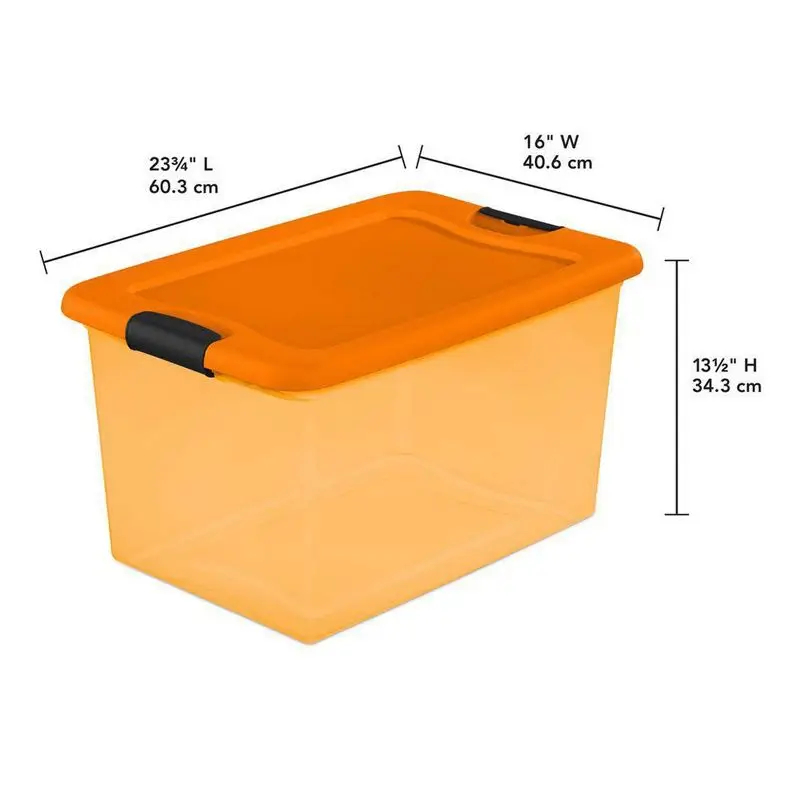 

Halloween Special: Sterilite 64-Quart Latching See-Through Plastic Stacking Storage Container Bin