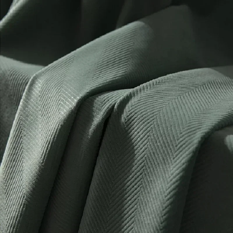 

Зеленые бархатные шторы BUY YEAR blackout