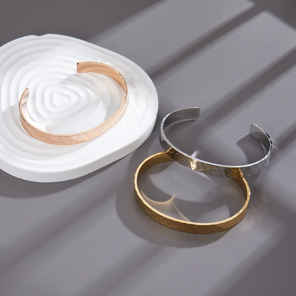 

Islamic Cuff Stainless Steel Bracelet Bangle for Women Men Exquisite Jewelry Ayatul Kursi Sutra Muslim Amulet Gift