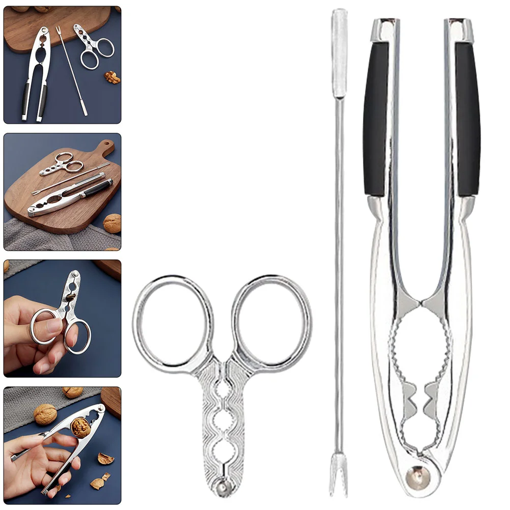 

Nut Tool Opener Pecan Metalwalnut Crab Chestnut Fruit Peeler Picks Lobster Clip Plier Pecans Kitchen Pliers Steel Shell