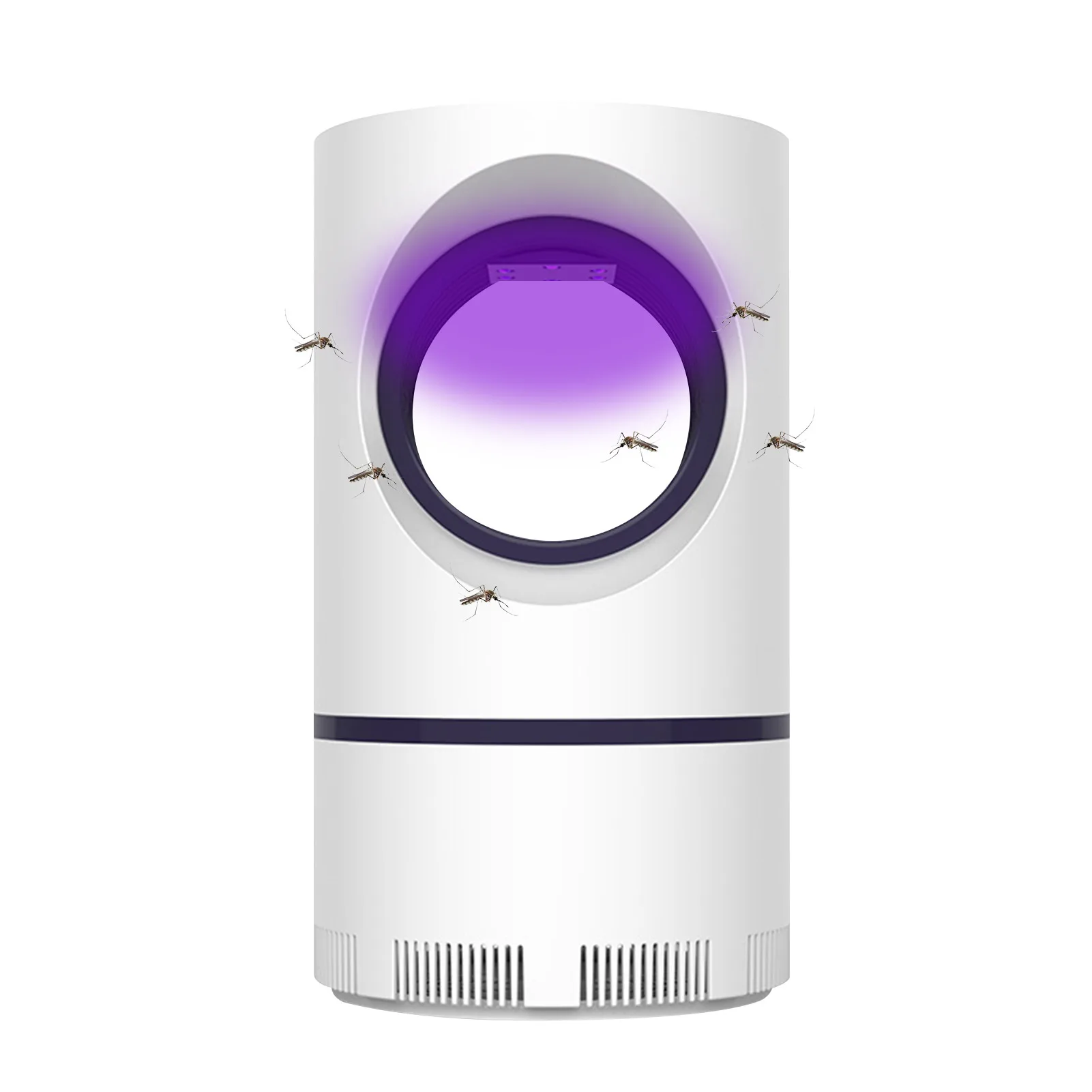 

Mosquitoes Killer Light USB Powered Mosquitoes Killer Trap Indoor Rechargeable Mosquitoes Trap Light Lamp Suction Fan White