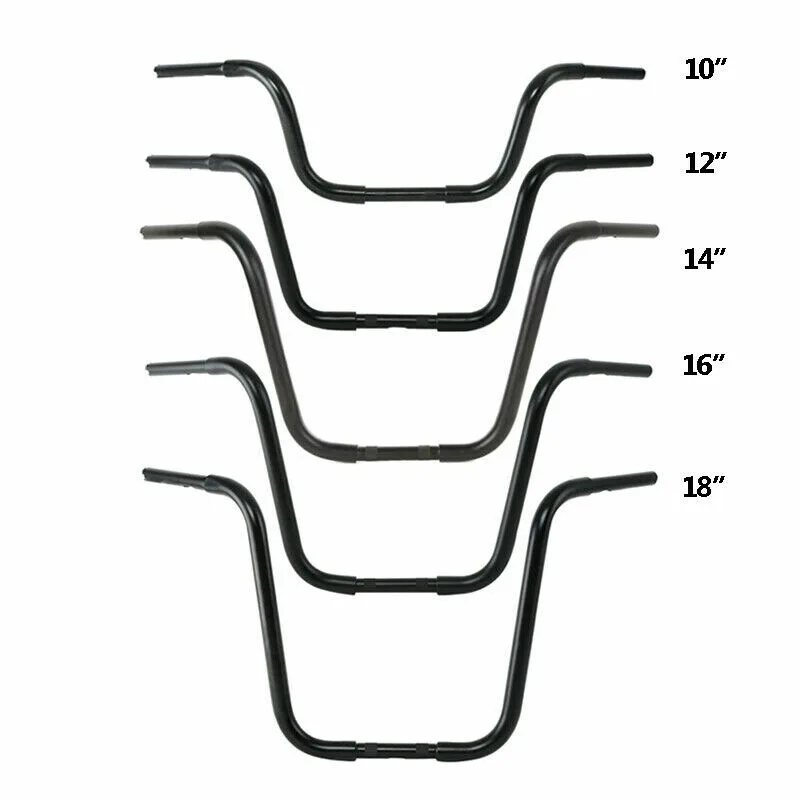 

Motorcycle 10''/12''/14''/16''/18'' Rise Ape Hanger Handlebar Bars For Harley FLST FXST Softail Standard Sportster XL 883 1200