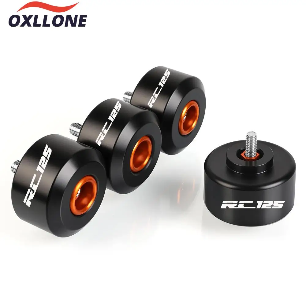 

For RC 125 RC 200 2014 2015 2016 2017 2018 Moto Rear & Front Wheel Frame Slider Motorcycle Frame Slider Crash Pads Protection