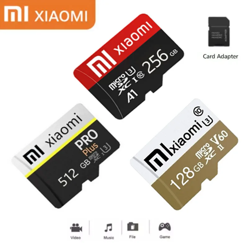 

Карта памяти Micro SD XIAOMI 1 ТБ, 512 ГБ, 256 ГБ, 128 ГБ, 64 ГБ, 32 ГБ, высокоскоростная флеш-карта TF, SD-карта 1 ТБ, 512 ГБ, 256 ГБ, 64 ГБ, 32 ГБ