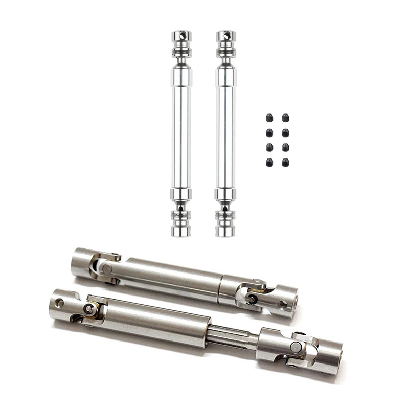

2 Set RC Car Part: 1 Set Metal CVD Drive Shaft 110-160Mm & 1 Set Metal Drive Joint Shaft CVD 90Mm-115Mm
