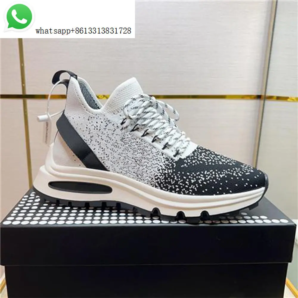 

Men's shoes 2023 new luxury D2 sneakers Breathable lace-up thick soled leather upper fashion trend quadratic casual shoes