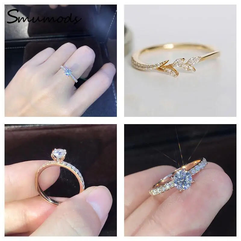

Silver Fashion Three-dimensional Opening Adjustable Crystal Zircon Ring Men's Women's Wedding Party Gift Jewelry Free Shipping