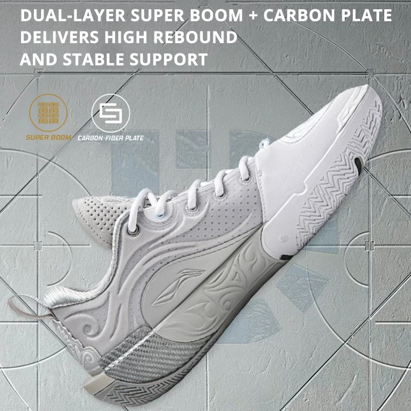 Фото Мужские профессиональные баскетбольные кроссовки Li-Ning WAY OF WADE 12, кроссовки для соревнований с подкладкой из углеродного волокна ABAV085 №2