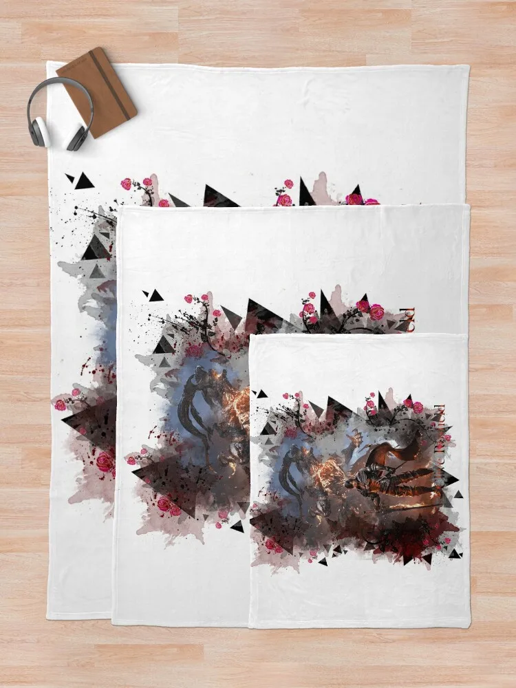 Дизайн Clive and Ifrit FF16 тяжелое одеяло для дивана на Хэллоуин одеяла