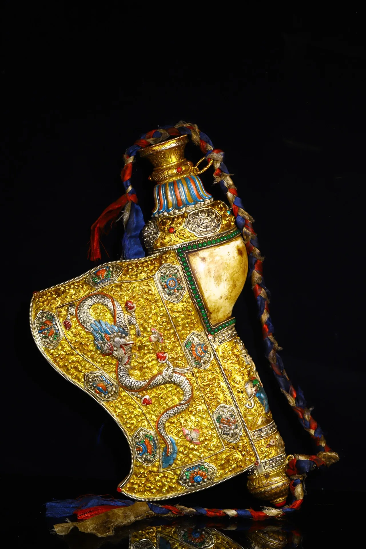 17 &quotКоллекция тибетского храма старая натуральная мозаика-раковина драгоценный