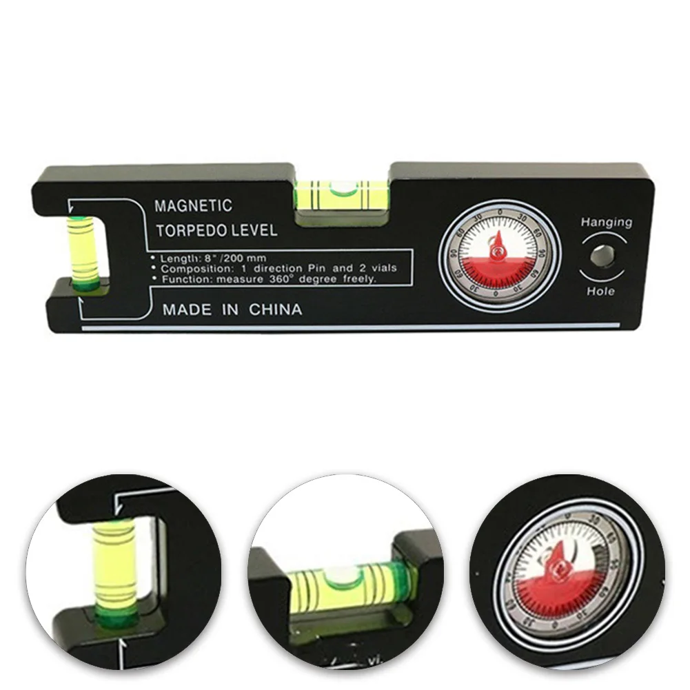 

Magnetic Angle Slope Measure Instrument Level Spirit Level Bubble Ruler For Engineering Decoration Home Improvement Measure Tool