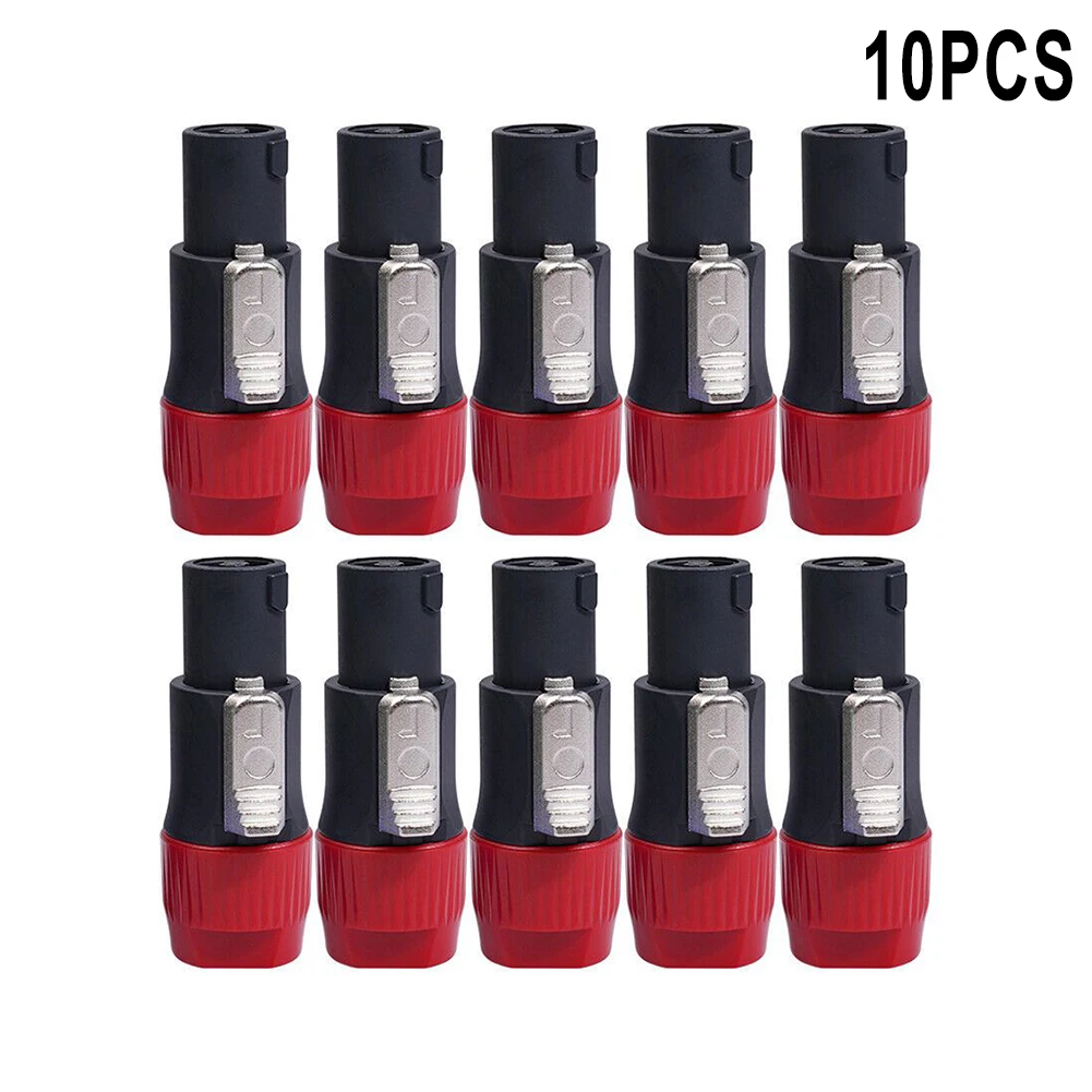 

Adapter Connector 10PCS 69X30X26mm ABS Shell Accessories Blue/red Male Audio Speakon Ohm Plug Replace Practical