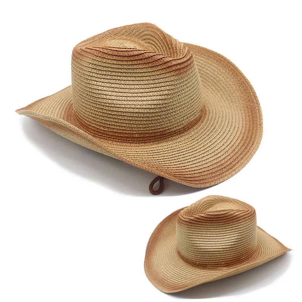 

Cowboy Hat Spring And Summer Straw Cap Sunhat Foldable Western Shade Beach Outdoor Cool Boy And Girl 56-58cm NZ0035