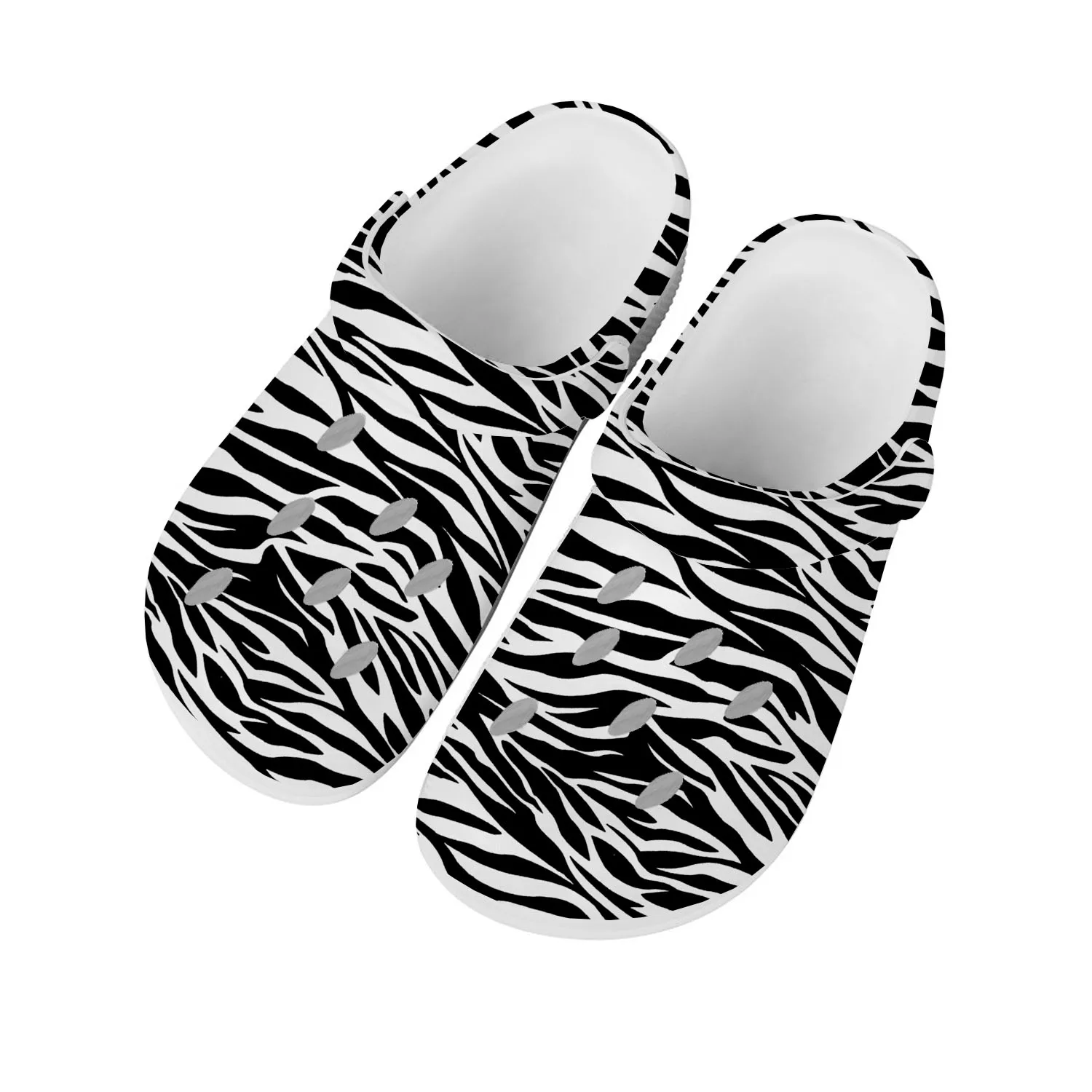 

Zebra Print 3D Fashion Pop Home Clogs Custom Water Shoes Mens Womens Teenager Tide Printed Shoe Breathable Beach Hole Slippers