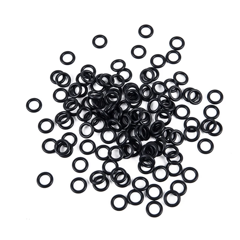 

6MM 100Pcs Silcone O Rings For Worm Rig Tool Soft Baits Lures Fishing Accessories