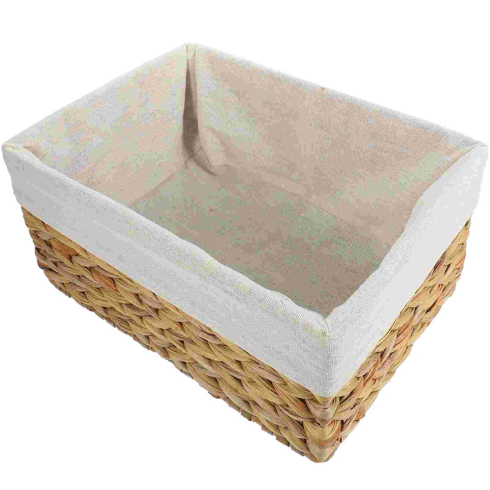 

Basket Wicker Organizer Storage Baskets Paper Toilet Woven Laundry Hamper Makeup Seagrass Box Fruit Eggs Rising Dough Straw