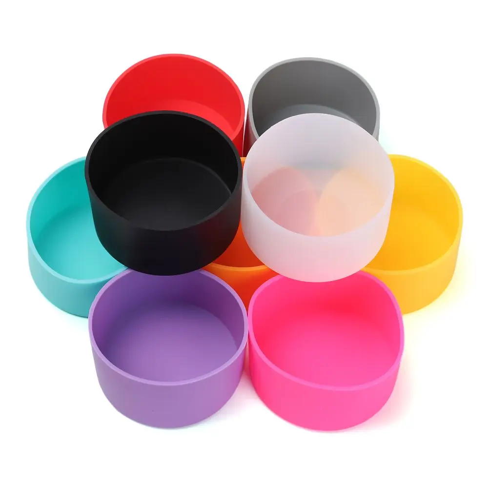 

Outdoor Sports Cup Cover 12-18-21-24OZ Silicone Bottom Sleeve Boot for Bottle Anti-Slip Water Bottle Cover