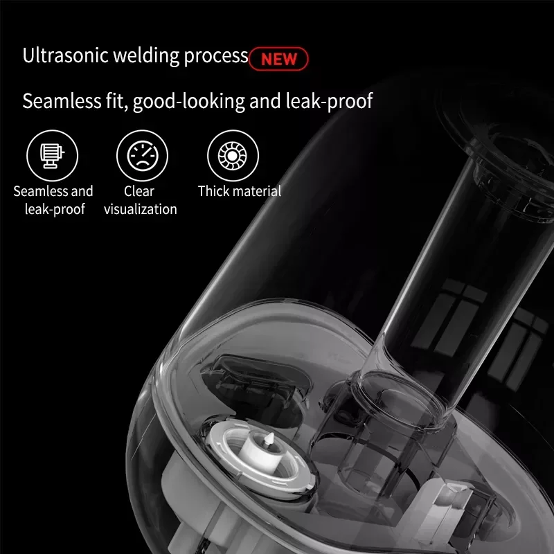 

NEW2023 5L Humidifier Transparent Glass Appearance 2 Gear Adjustment Aromaterapia With Water Filtration For Home