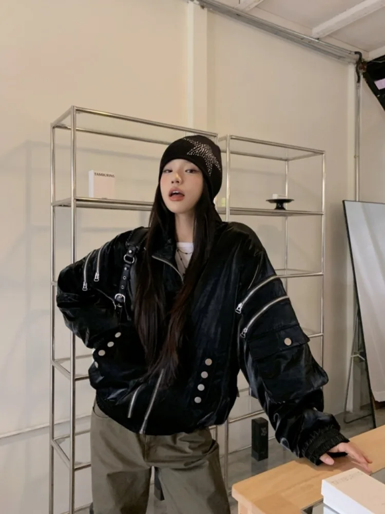 2024 новый дизайн стеганая куртка с воротником-стойкой женская зимняя шикарная