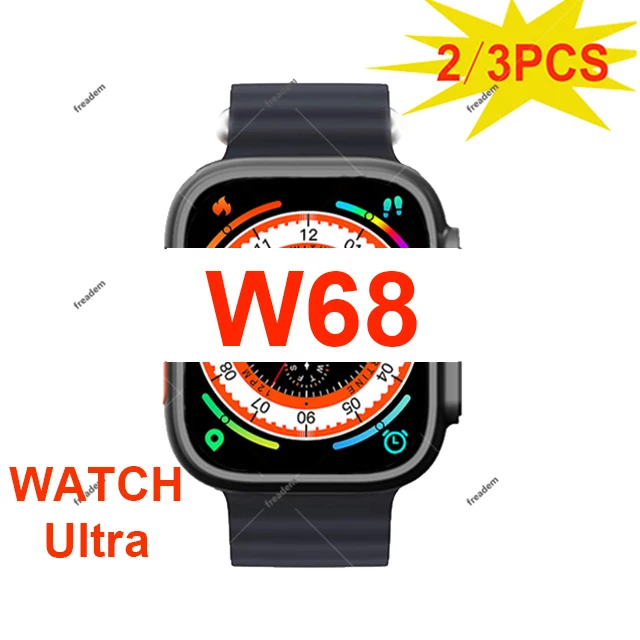 

Смарт-часы W68, 49 мм, Bluetooth, голосовой помощник, пульсометр, ЭКГ, SOS