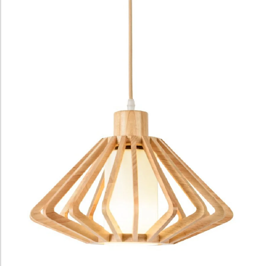 

Роскошный подвесной светильник из искусственной древесины, деревянная Подвесная лампа для столовой, лампа в стиле лофт, прикроватная Регул...