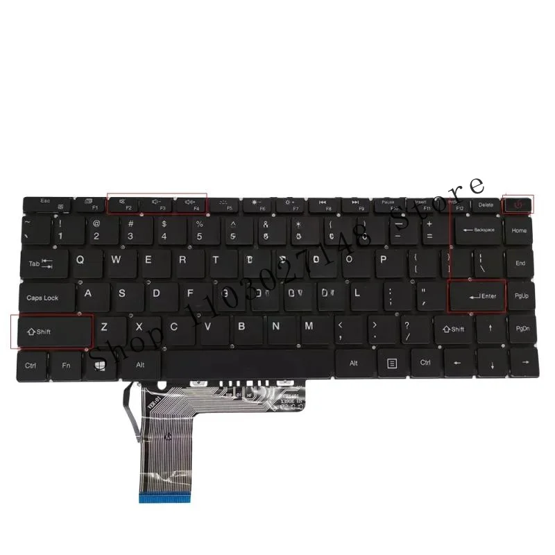 WYORES Русский американский английский клавиатура с подсветкой для ноутбука Chuwi