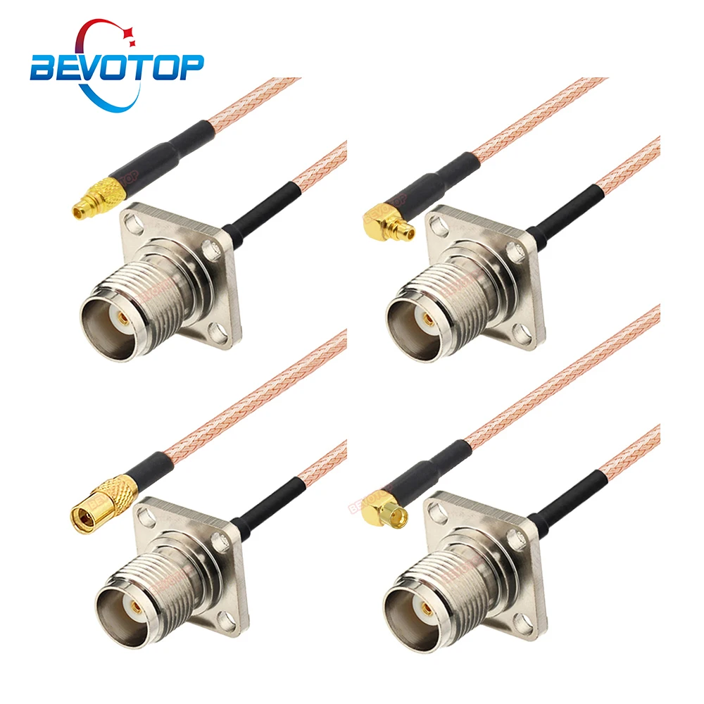 BEVOTOP 4-Hole Panel монтаж TNC Female to MMCX Male / Female RG316 RF коаксиальная кабельная антенна Extension Jumper Adapter Pigtail