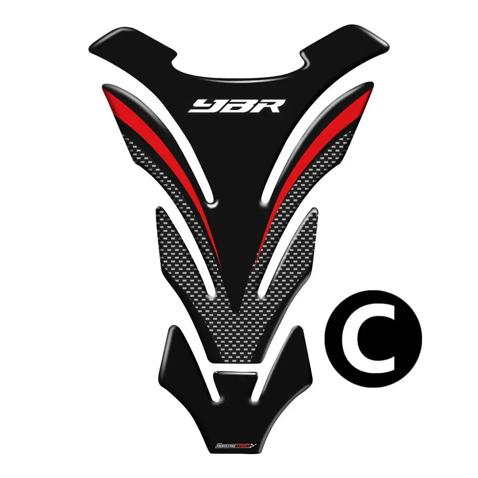 

Для YAMAHA YBR 125 150 250 350 Tankpad 3D защитные наклейки на бак мотоцикла