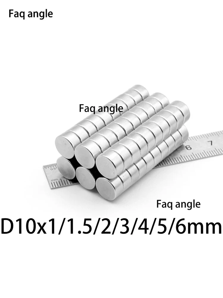 

Magneet Magnets D10x1/1.5/2/3/4/5/6mm Neodymium Magnet Round Shape Rare Earth Neodymium Super Strong Magnetic Powerful Aimants