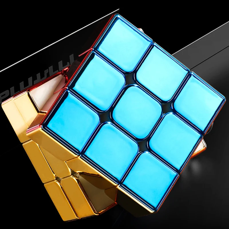 CubeFun SengSo 3x3 Магнитный Металлический Золотой Волшебный Куб Скоростной