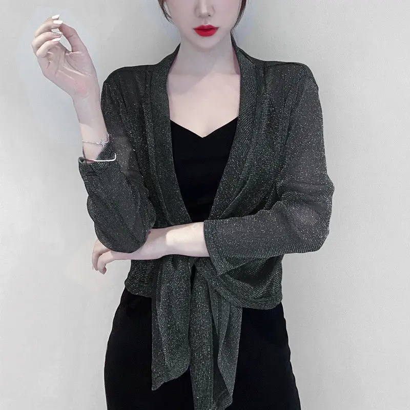 

Пурпурный черный серый ультратонкий летний женский Болеро, шали для женщин, кружевной женский Болеро, кардиган, летняя искусственная кожа