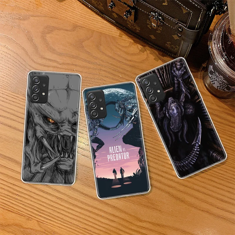 

Alien vs Predator Phone Case For Galaxy S23 S20 FE S21 Plus Samsung S22 Ultra S10 S10E S9 S8 S7 Edge Cover Soft Capa Shell Coqu