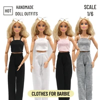 scale 16 30cm free style mix match casual tops trousers for barbie blyth mh cd fr sd kurhn bjd doll clothes accessories
