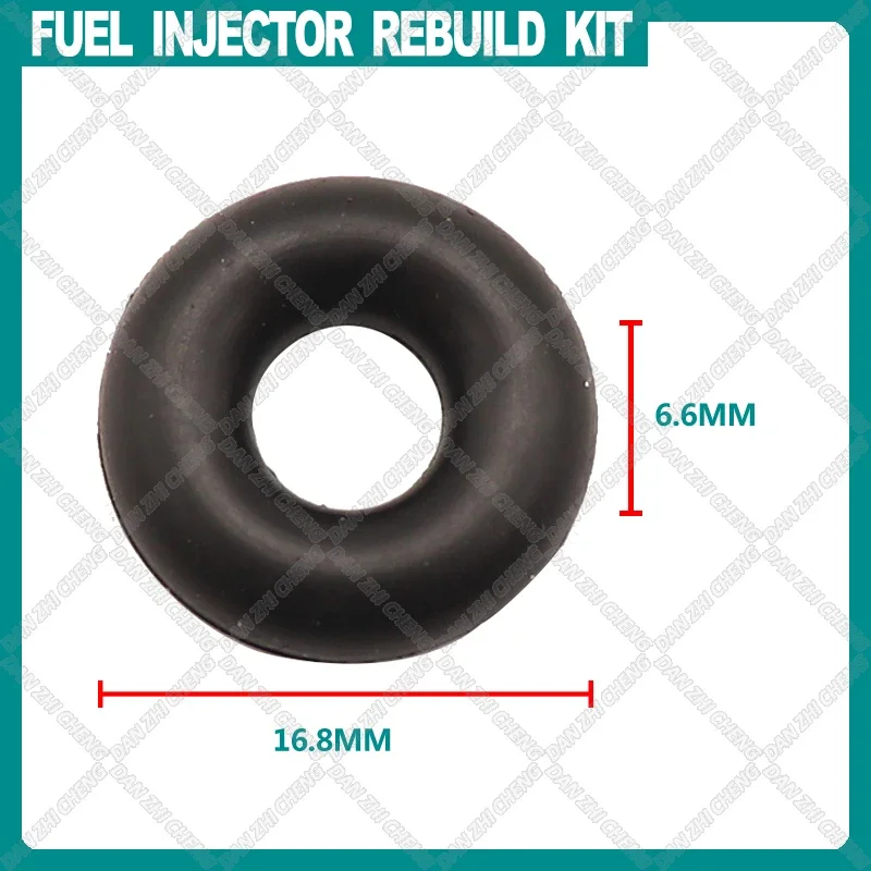 100 шт. резиновое уплотнение топливной форсунки 16 8*6 6*2 5 мм для Toyota RAV4 Avensis 1AZFSE 23250-28030