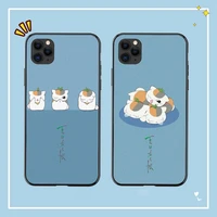 yndfcnb natsume yuujinchou nyanko sensei phone case for iphone 11 12 13 mini pro xs max 8 7 6 6s plus x 5s se 2020 xr cover