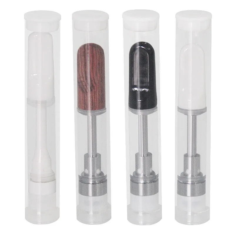 

Evod Clear Vape Pen Empty CC-ELL Cartridge .5ml 1ml cbd oil Refillable Carts in Plastic Tube Packaging 510 Thread Ceramic Coil