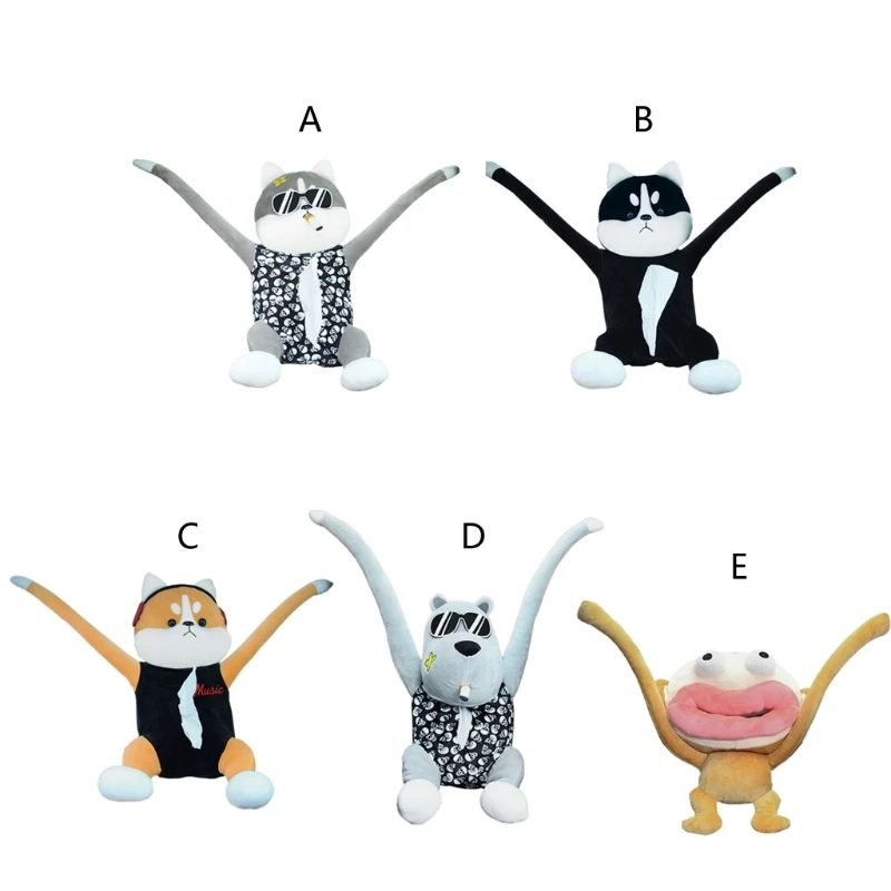 

Funny Puppy Universal Auto Tissue Organizer Protective Box Glasses Box Clip on Seat Side with Elastic Band Hanging