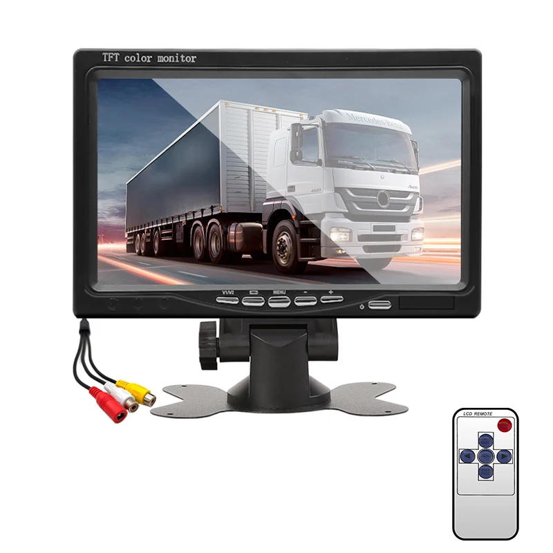 

7-дюймовый Автомобильный Монитор Hippcron TFT HD С Цифровым Дисплеем И Входом Для Камеры Заднего Вида Для Парковки И Движения...