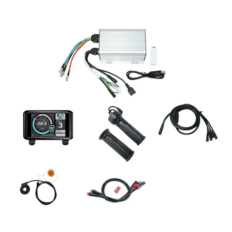 

Electric Bike Controller Sine Wave Kit Controller 32V-72V 45A For Sabvoton Controller Kits With UKC1 Display System Bluetooth