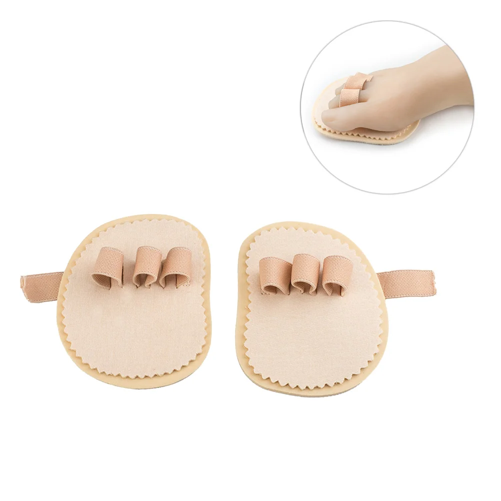 

2PCS Useful Toe Pad 3-Toe Spreader Correctors 3-Toe Spreader for Correction Overlapping Toe Mallet Toe