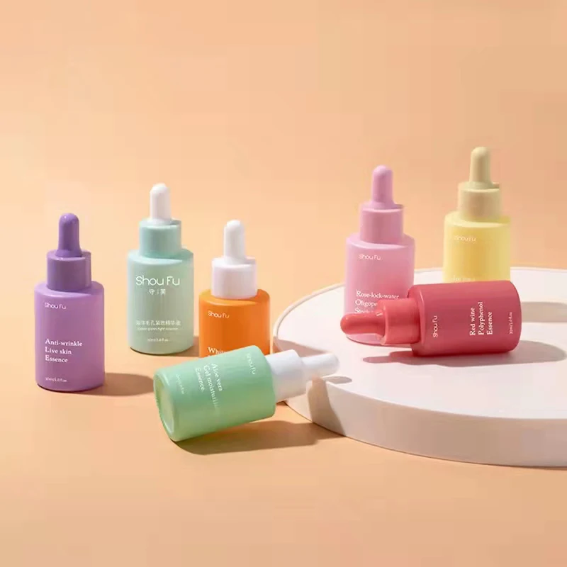 

30ml Colorful Macaron Essential Oil Dropper Bottles With Pipette Small Glass Serum Liquid Containers For Women Refillable Bottle